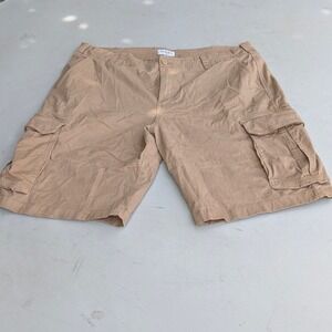 Goodfellow Mens Cargo Shorts Khaki Size 40 Casual Utility Pockets